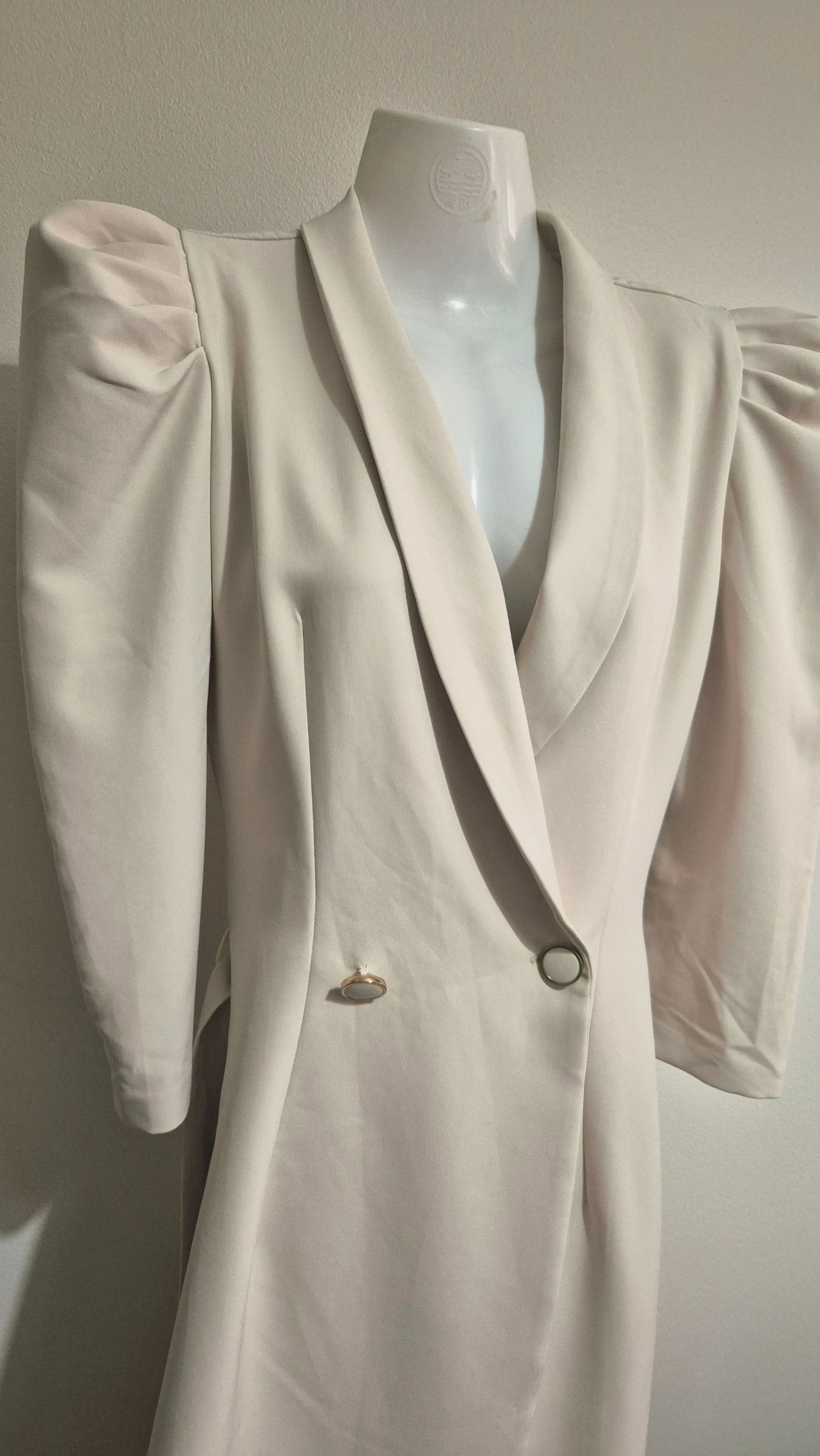 PDK beige jurkjasje met riem – photo 4